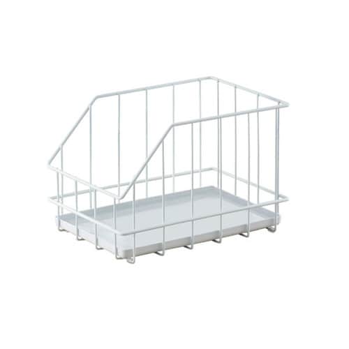 洗面下ワイヤーボックス20cmタイプ ホワイト