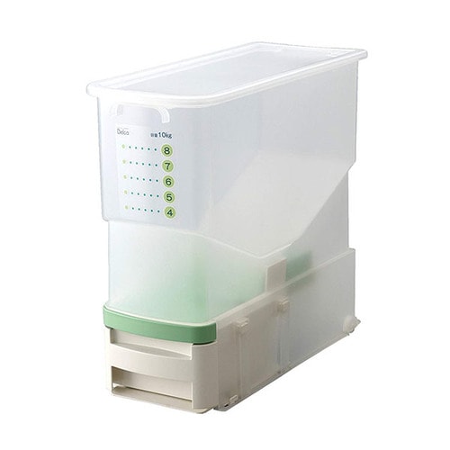 洗える計量米びつビッツ クリア