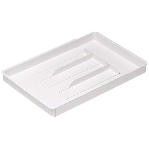 ソロエルスマート 伸縮カトラリートレーL ホワイト