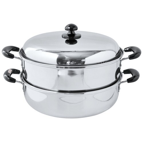 ステンレス 深型二段蒸し器 30cm