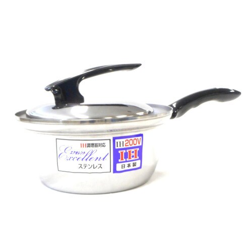 IH調理器対応 ステンレス片手鍋 16cm