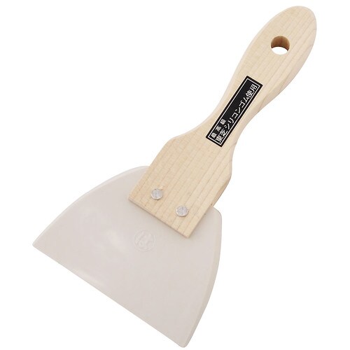 木柄シリコンヘラ 小 95mm