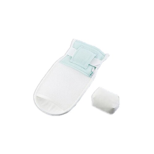 抜管防止手袋 グリーン 295×145 オープン