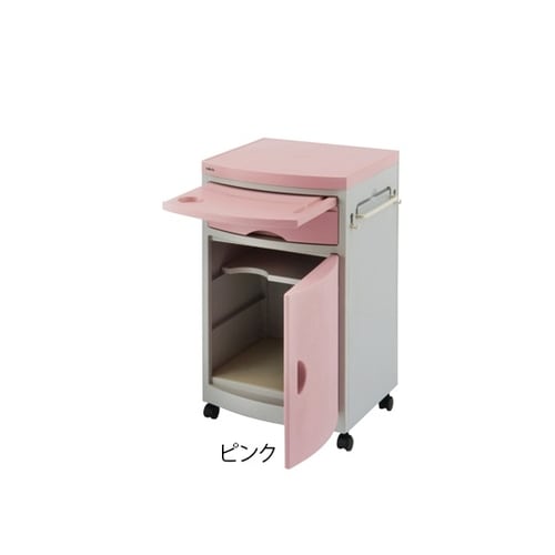 床頭台 (ピンク/480×480×760mm)