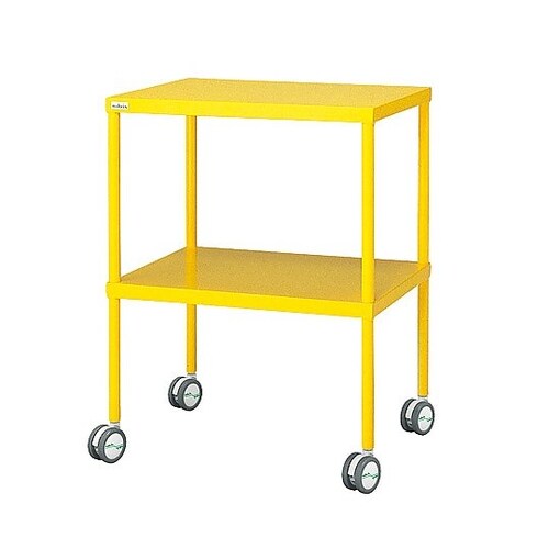 カラフル回診車 手摺無し イエロー 600×450