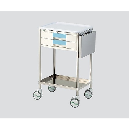 ナビスメイトワゴン A3引出し青 補助天板付