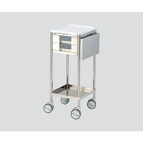 ナビスメイトワゴン A4引出し黒 補助天板付