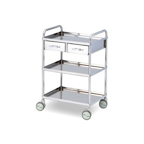 枠付き回診車(3段) 603×453×927mm