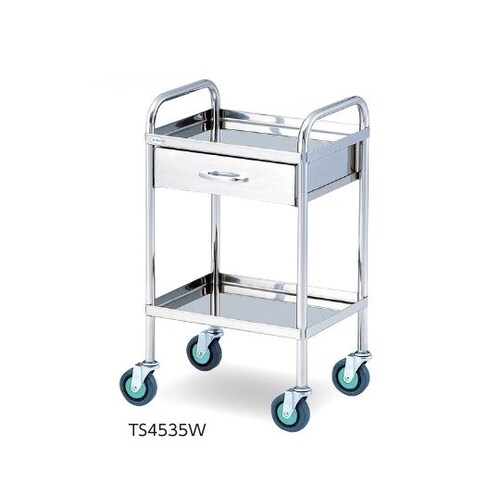 枠付回診車(2段) 453×353×800