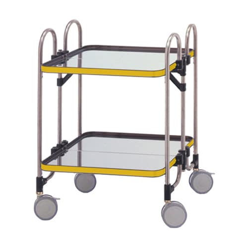 ワゴン 613×505×838 2段 イエロー