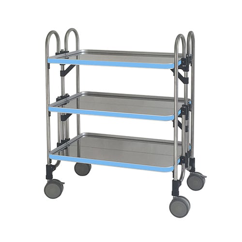 ワゴン 763×505×958 3段 ブルー