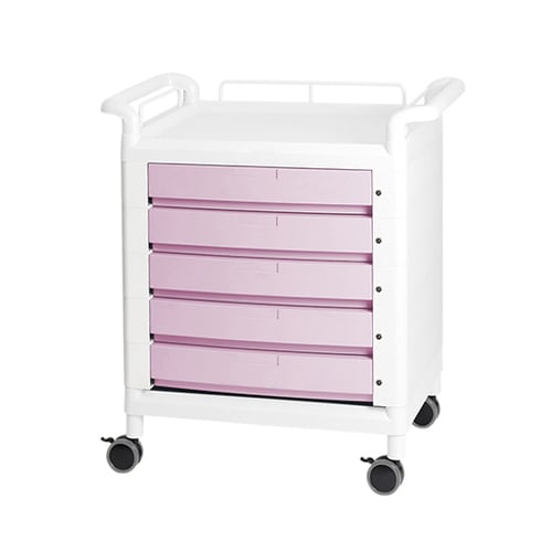 モバイルマルチカート 両側ハンドル ピンク