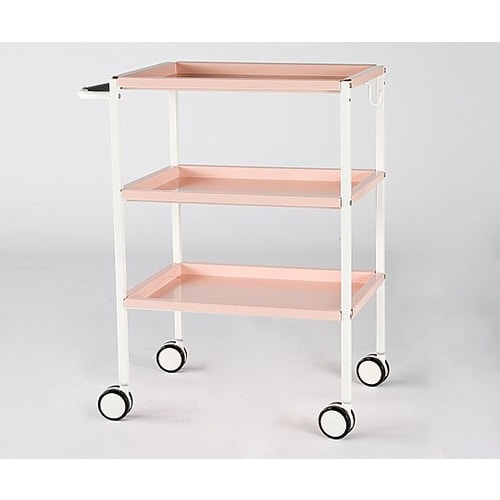 スチールワゴン ピンク 650×400×800mm