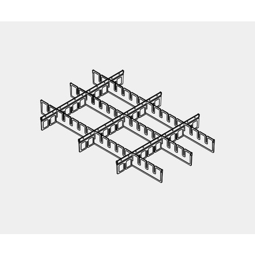 シャッターワゴン用 仕切板セット 浅