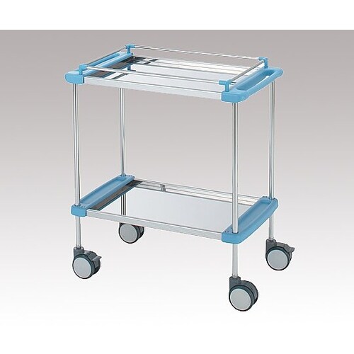 回診車引出無 2段ブルー 790×450×909