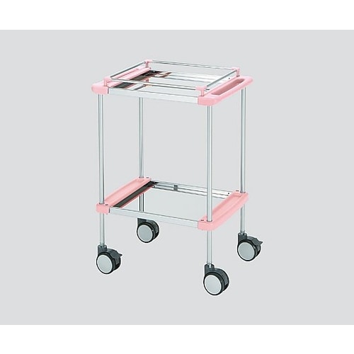 回診車 引出無 2段ピンク 640×450×909