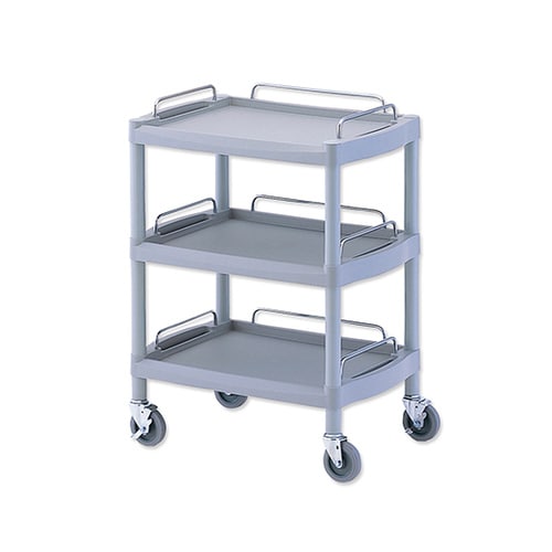 ワゴン3段 ガードレール付 655×455×825