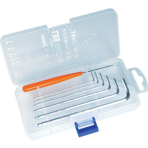 六角棒スパナテーパーヘッド セミロング細径セット