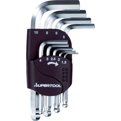 Bポイント六角棒レンチ(9本組)1.5−10mm