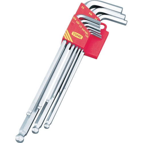 TONEロングボールポイントL形レンチセット9本組