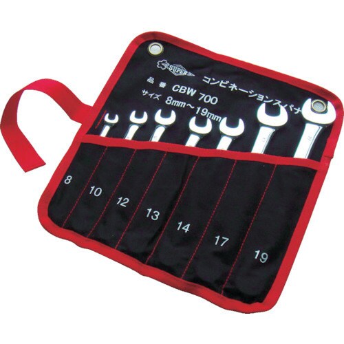 スーパー コンビネーションスパナセット(7丁組)