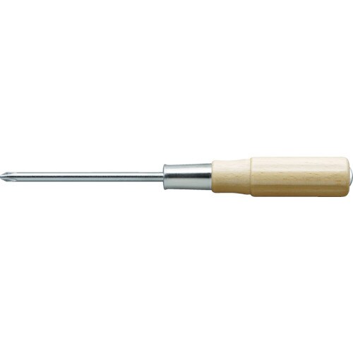 木柄貫通ドライバー 刃先+3 125mm