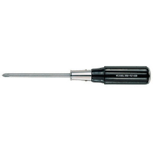 ベッセル 木柄貫通ドライバー350 +4×200