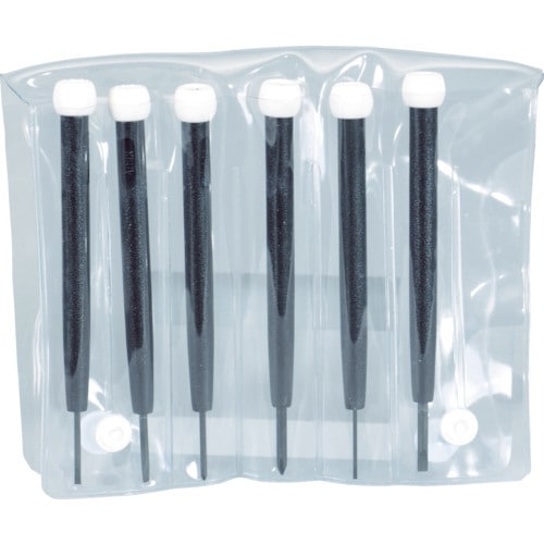 プラスチック柄精密ドライバーセット 6本組