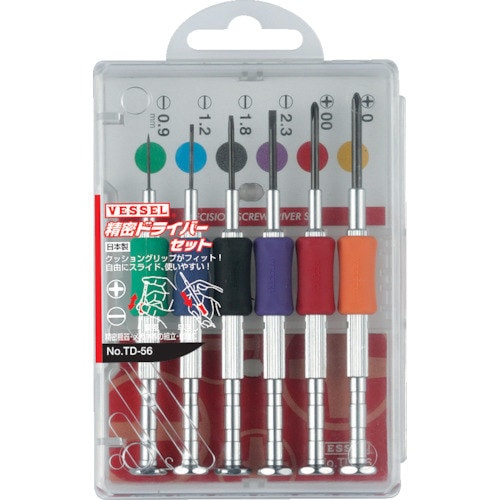 精密ドライバーセット TD‐556サイズ入り