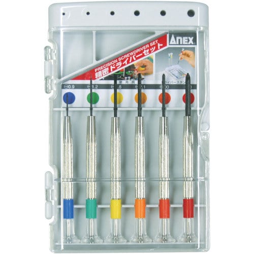 精密ドライバーセットプラス・マイナス6本組