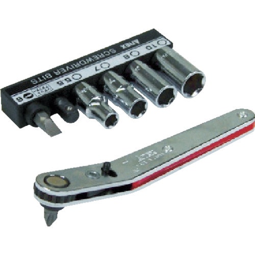 ベントアップヘッド型オフセットラチェドライバー