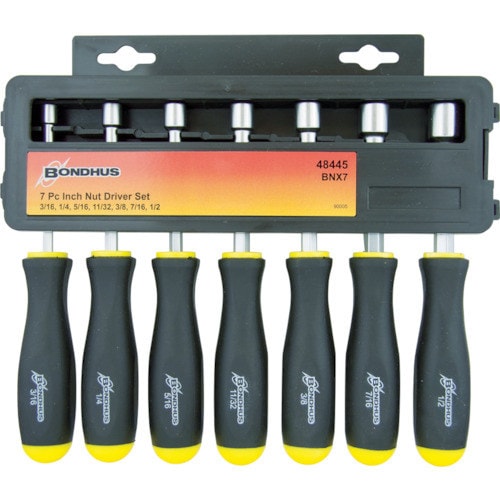 ナットドライバーインチ 7本組(3/161/2)