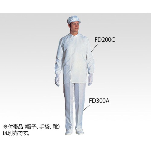無塵衣FD200C 上衣・ホワイト M
