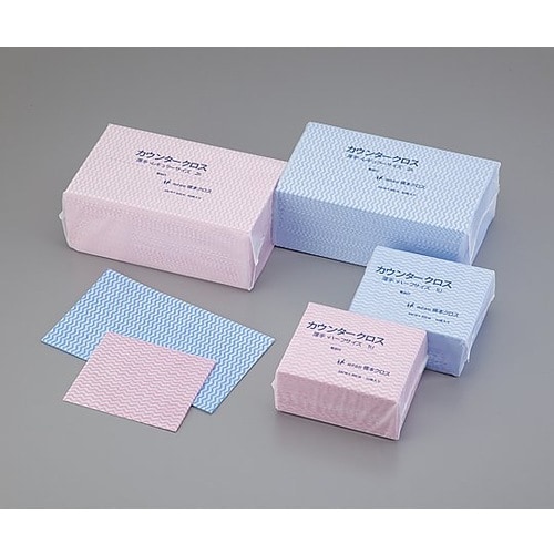 カウンタークロス 抗菌加工 薄手・ブルー