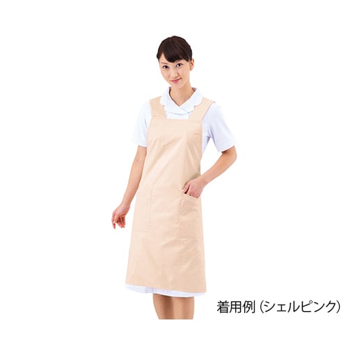 男女兼用エプロン ポケット内ペン差付シェルピンクM