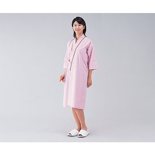 患者衣 (男女兼用) 59−445 ピンクM