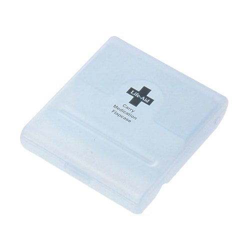 くすり携帯フラップケース ブルー