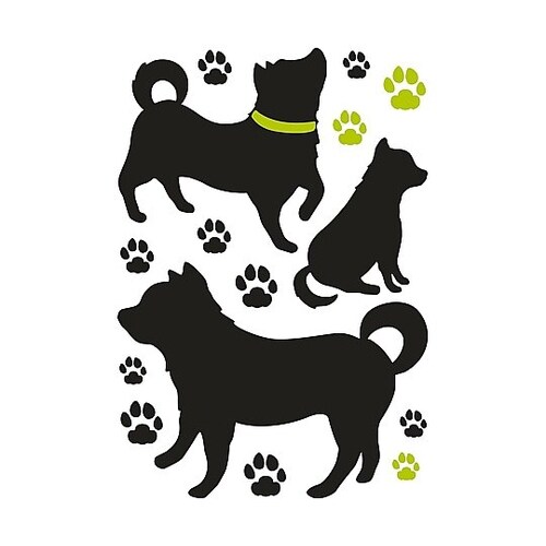 消臭抗菌ウォールステッカー (柴犬)