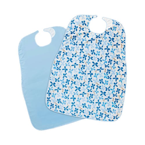 食事前掛 2枚組 (ブルー)