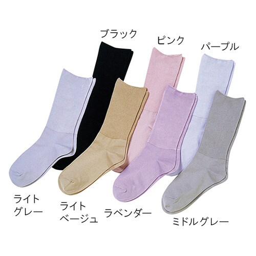 ふくらはぎ楽らく靴下 婦人 春夏用 ライトグレー