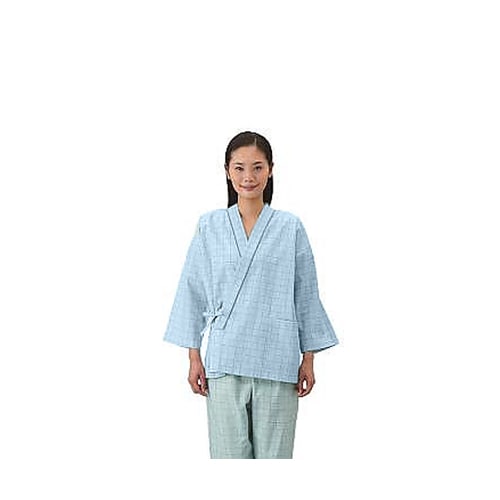 患者衣(上衣・男女兼用) 59−461 ブルーM