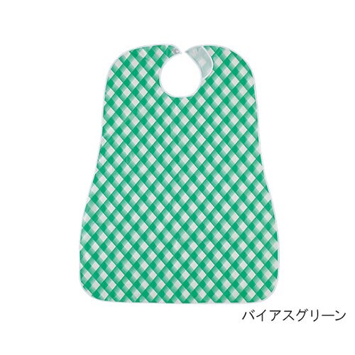 防水食事用エプロン 小花柄パープル