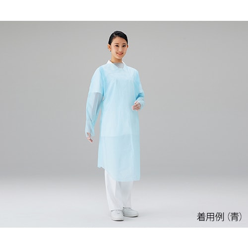 プロシェアエプロン(袖 親指フック) 青 30枚