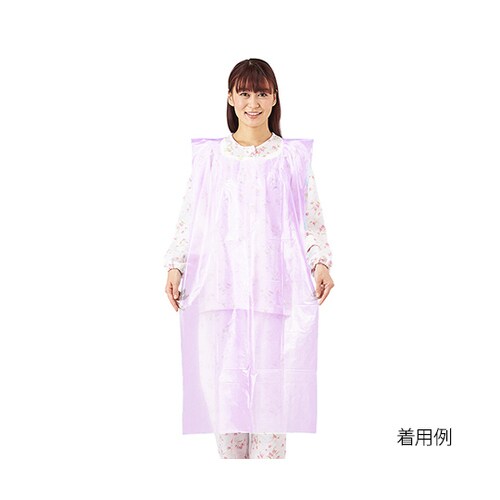 プロシェア食事用PEエプロン ピンク 50枚入