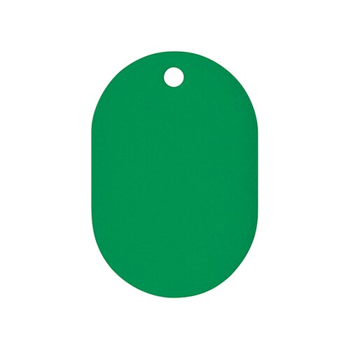 番号札 小(31×45mm) 番号無し グリーン