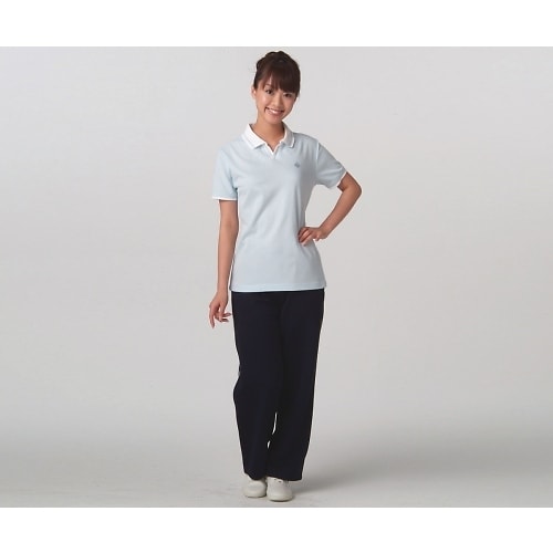 レディースポロシャツ サックス 3L