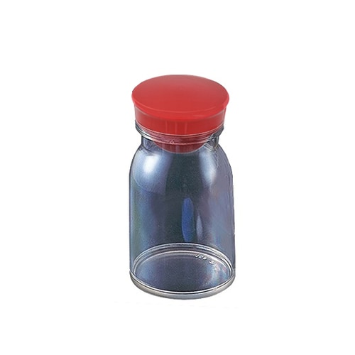 散薬瓶 150mL 透明 キャップ赤 1本