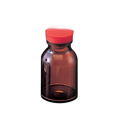 散薬瓶 150mL 茶褐色 キャップ赤 1本