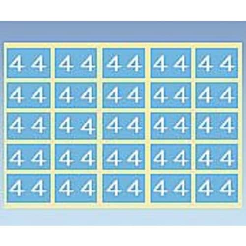 カラーナンバーラベル 15×30mm(4