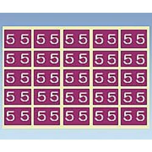 カラーナンバーラベル 15×30mm(5